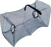 Fishing Bait Trap - Relatives who love fishing and like to go fishing, shrimp crawfish casting net net, fishing net portable folding fishing accessories, round mouth for fish, moderate size, easy to