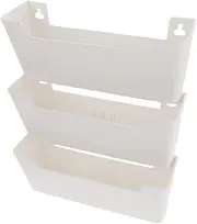 HOODANCOS 1Set Compartment Wall Mounted File Holder Mail Organizer Convenient Document Rack Soft for Home and Office Use