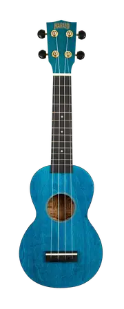 Mahalo Slimline Soprano Ukulele - Transparent Blue