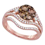 1 1/4CTW-Diamond LARISSA FASHION BROWN RING