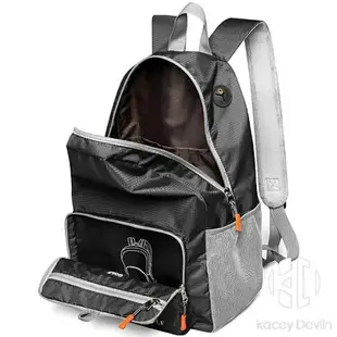 雙肩包可折疊電腦背包書包14英寸大容量防潑水輕便收納攜帶戶外旅行包
