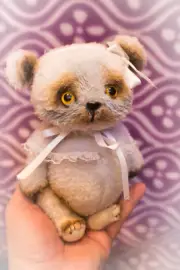Newborn Baby Cub Teddy Bear Cloth Doll Handmade Stuffed Animal Toy Collectible
