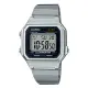 【CASIO 卡西歐】電子男錶 不鏽鋼錶帶 銀x黑 防水 全自動日曆(B650WD-1A)