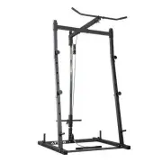 ATTIVO Power Rack Squat Rack with Lat Pull Down System