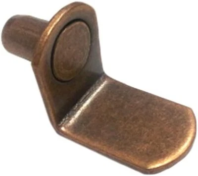 Shelf Support, Right Angle, 1/4" Pin - Bronze (20 Pk)