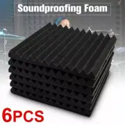 Waterproof Soundproofing Foam Acoustic Foam Wedge Tiles Studio 6 PCS 30*30*3 cm