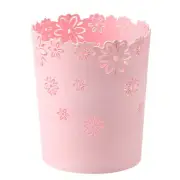 Nazr Wastebasket, Hollow Flower Shape Plastic Lidless Wastepaper Baskets Trash C