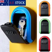 Wall Mounted Combination Lock Key Safe Storage Box Security Home Outdoor 4 Digit
