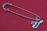 Mezzo Forte - mf, Music Silver Pin Badge, New