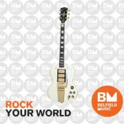 Epiphone 63 Les Paul SG Custom Maestro Electric Guitar White w/ Hardcase