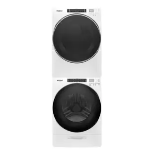 Whirlpool惠而浦 8TWFW6620HW+8TWGD8620HW(天然氣) 洗烘堆疊【福利品】