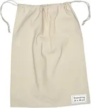 PREMIUM QUALITY CALICO DRAWSTRING BAG 30 x 40 cm NATURAL (SIZE 4) - PACK OF 50 PCS