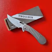 Twosun TS 134 Tepe Designs M390 Titanium Flipper Very Rare
