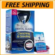 Ultimate Bruxism Relief Night Guard: 2 Guards, Travel Case & Cleaning Packets