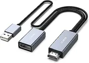 BENFEI HDMI to DisplayPort Adapter, HDMI Source to DisplayPort Monitor Compatible with PC Graphics Card Laptop PS5 Xbox One(360) Supporting 4K@60Hz 2K@144Hz 1080P@165Hz