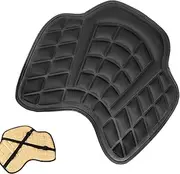 Motorcycle Rear Seat Cushion - Breathable Foam Pad, Anti-Slip Ergonomic Cover | Comfortable Travel Support Pad for Back Riders, Long Distance Touring, Daily Motorcycle Riding