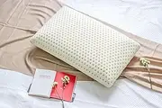 Talatex Upgraded Dunlop Pillow 100% Natural Premium Latex Pillow, No Memory Foam Chemicals, Helps Relieve Pressure, Perfect Package Best Gift with Removable Tencel Cover (Firm, 70 * 40 * 15CM)