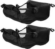 Toyvian 2pcs Stroller Storage Bag Diaper Bag Organizer Mesh Cargo Net Underseat Basket Shopping Case