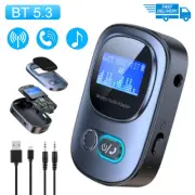 Portable Bluetooth 5.3 USB Wireless Transmitter Receiver Audio Adapter 3.5mm Aux