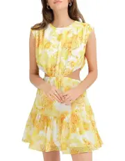 [Belle & Bloom] Lovesick Mini Dress In Yellow