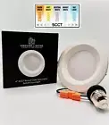 BOX OF 12 - 4" Round Smooth LED Downlight – 5CCT Color | 14W | 950LM | 120V