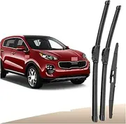 Compatible For Kia Sportage QL 2016-2020 2017 2018 2019 Wiper Front & Rear Wiper Blades Windshield Windscreen Window Brushes 26"+16"+11"