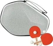 Table Tennis Racket Bag - Paddle Storage Bag for Pong, Hexagonal Shape Pong Storage for Table Tennis Beginners, Enthusiasts, Players