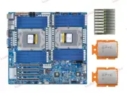Gigabyte MZ73-LM1 (Rev. 2.0) Motherboard With 2x AMD EPYC 9684X CPU，8x 64GB RAM