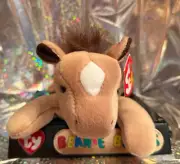 TY BEANIE BABIES - Retired - DERBY 1995 Fluffy Mane Race Horse