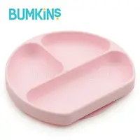 在飛比找PChome24h購物優惠-美國 Bumkins 矽膠餐盤(粉色)
