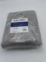 Sun Zero One Panel Curtain Gray Lichtenberg 52in X 84in