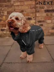 Black 4-Leg Waterproof Dog Coat (B82290) | $45 - $53