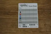 Laminated Re-useable Call to Adventure Score Sheet