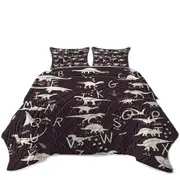 Kids Alphabet Dinosaurs Names Coverlet