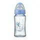 KUKU晶亮加厚寬口玻璃奶瓶-240ml