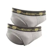2 SLIP MOSCHINO UNDERWEAR Man Sz. S 47798123 489 Grey