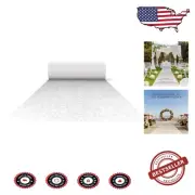 Durable 75ft Floral Print Wedding Aisle Runner with Easy Installation Features