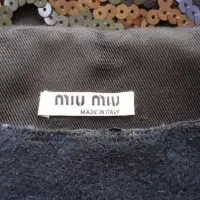 在飛比找蝦皮購物優惠-Miu miu 近新正品亮片長上衣