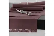 100% COTTON Ribbed Table Runner Nostalgia Rose 45 x 200cm