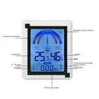 LCD Touch Screen Weather Clock Digital Temperature Humidity Meter Thermometer