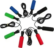HONMEET 4Pcs Jump Rope with Handles Non Slip Fitness Skipping Rope for Workouts and Exercise for Students and Sports Enthusiasts