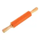 7.5 Inch Silicone Rolling Pin, Small Dough Roller, Orange