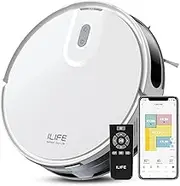 ILIFE V20 Robot Vacuum Cleaner and Mop, 5000Pa Suction, Laser Navigation,140min Runtime,Multi-Floor Mapping,App/Alexa/Google Compatible Smart Robot Vacuum Cleaners for Hard Floors and Carpets (V20)
