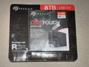 Seagate One Touch Hub 8TB Desktop External Hard Drive HD USB-C USB 3.0