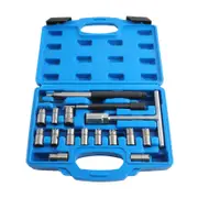 [MaXpeedingrods] Compatible for BMW Mercedes compatible for Ford VW Audi CDI 17pcs Diesel Injector Seats Cutter Cleaner Set