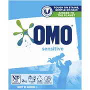 OMO Sensitive Washing Powder Front & Top Loader 2kg