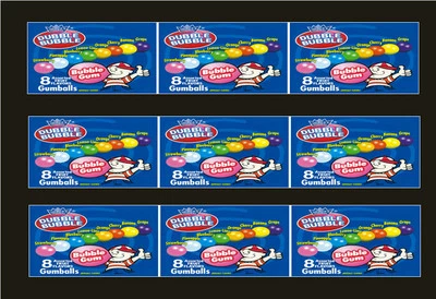 9 VENDSTAR 3000 VENDING MACHINE CANDY STICKERS LABEL Free Shipping GUMBALLS