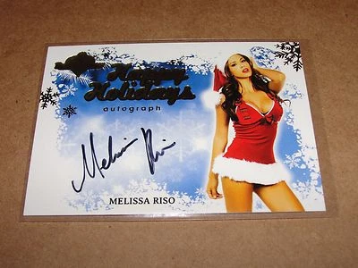 2013 Benchwarmer MELISSA RISO #37 Holidays Gold Autograph SP - PLAYBOY Doritos