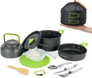Camping Cookware Set Camping Cooking Set 1518 Pcs Portable Mess Kit Backpacking