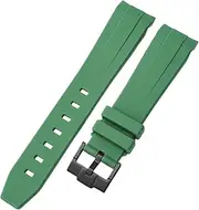 [KLVN] For Omega Swatch MoonSwatch Curved End Silicone Rubber Bracelet Men Women Sport Watch Band Accessorie 20mm
